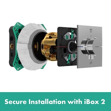Вбудована частина hansgrohe iBox universal 2 для всіх наборів душових, ванних та термостатів (прихований монтаж) від 2023 року, 01500180