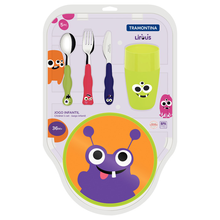 Дитячий набір Tramontina Baby Lirous, 5 предметів (6710910)