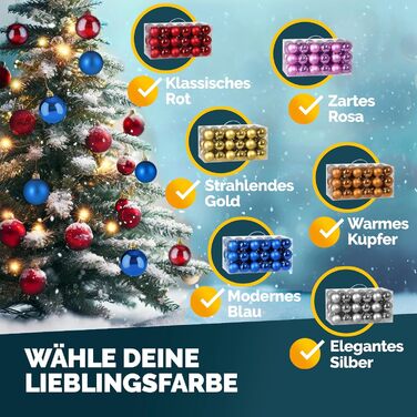 Різдвяні кульки 54 шт сині Deuba