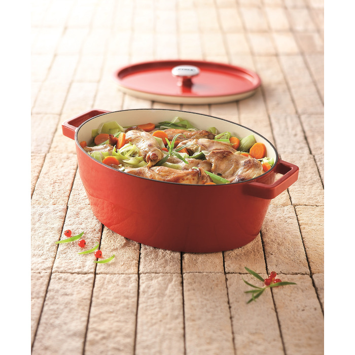 Каструля Pyrex Slow Cook red, (6 л) (7250679)