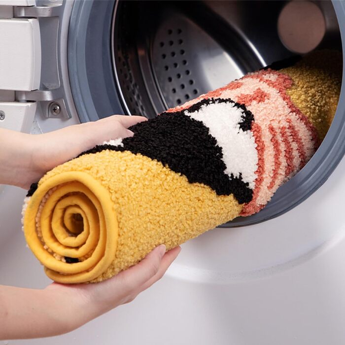 Килимок для ванної кімнати з тваринами, м&39який абсорбуючий килимок для ванної кімнати, килимок для ванної з мікрофібри, протиковзкий килимок для ванної, килимок для душу, килимок для ванної, що прається, 50x80 см (кіт)