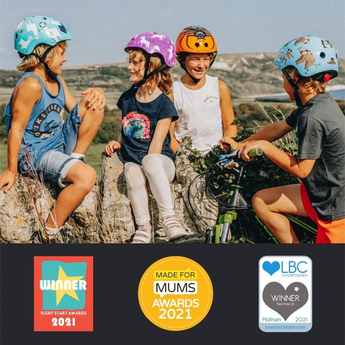 Дитячий шолом велосипедний шолом для дівчаток і хлопчиків чоловічий і жіночий - Повністю регульований - Світлодіодний задній ліхта