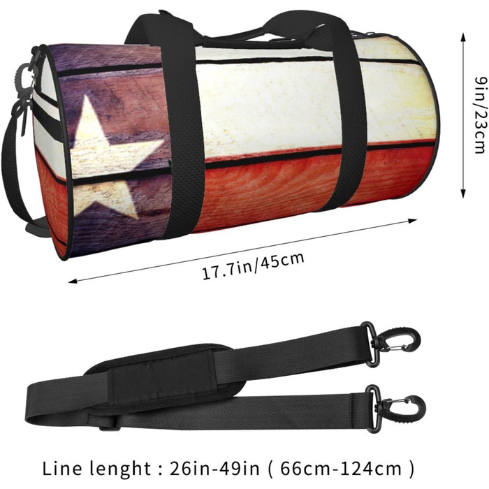Спортивна сумка, дорожня сумка, принт американський прапор, сумка на нічліг, чорна, універсальний розмір, сумка для подорожей