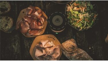 Ліхтар-маяк для кемпінгу Robens, акумуляторний, чорний/зелений, 9,5 x 18,5 см, 690166