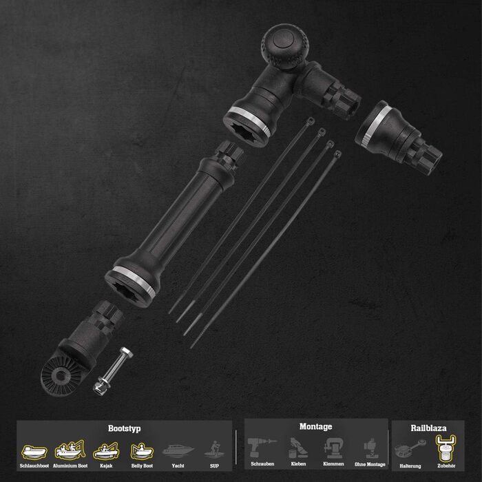 Каяк і черевні човни Трансдьюсер Трансдьюсер Трансдьюсер Вудилище Ехолот Ехолот Рука чорного