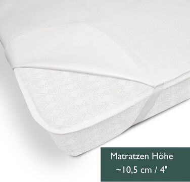 Розкладне ліжко для гостей Beautissu 90x200 см Міцне та складне дорожнє ліжко, включаючи захисний чохол та матрац з пінопласту товщиною 10,5 см Розкладне ліжко без складання Міцний сталевий каркас та 4 колеса Venetia 90x200 см Білий