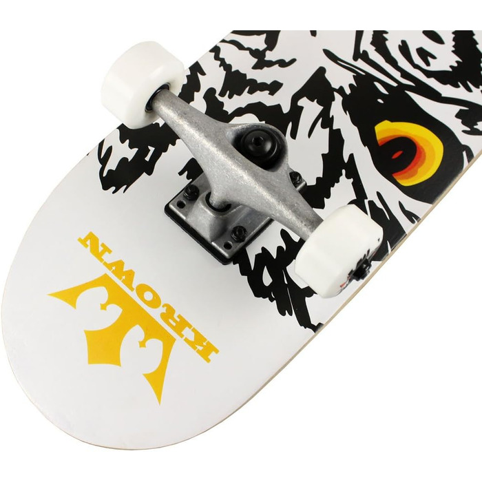 Скейтборд Krown Rookie Animal - якість в стилі Pro - 7-шарова дека з клена, алюмінієві вантажні колеса, уретанові колеса, прецизій