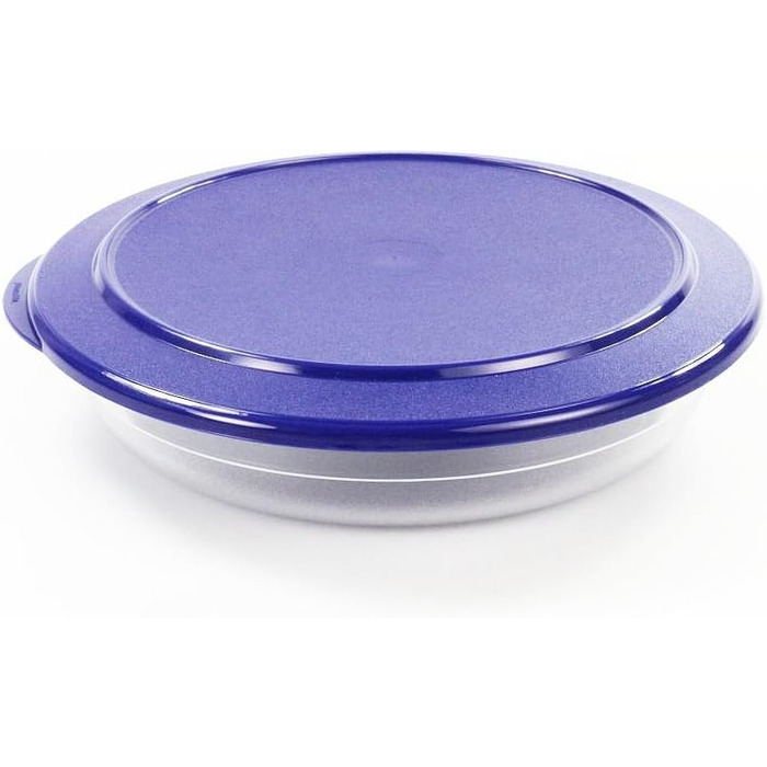 Сервірувальна миска TUPPERWARE Table Pearl 1.3 л, середня, синя, плоска, без обідків