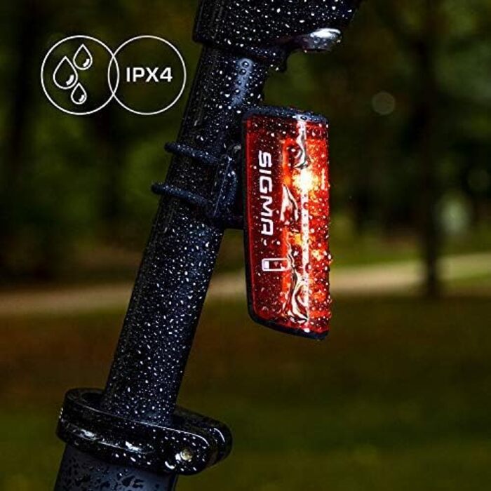 Комплект світлодіодних велосипедних ліхтарів SIGMA Aura 80 та BLAZE Сертифіковані StVZO, передній та задній ліхтарі на батарейках з функцією гальма Всепогодний, акумуляторний комплект освітлення