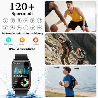 Розумний годинник 2026 для чоловіків та жінок з ЕКГ/годинником на батарейках/ІМТ/ВСР/сечовою кислотою/кров&39яним тиском, 1,57-дюймовий годинник для здоров&39я з функцією телефону, 24-годинний монітор серцевого ритму, SpO2, монітор сну/апное, фітнес-годин