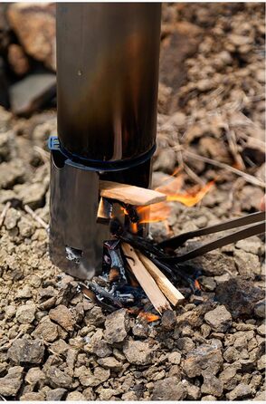 Набір для гніздування Keith Titanium Ti3070 - надлегка титанова пляшка, чашка та дров&39яна піч без пластику з полотняною сумкою для перенесення - міцний, портативний та екологічно чистий для кемпінгу, походів та