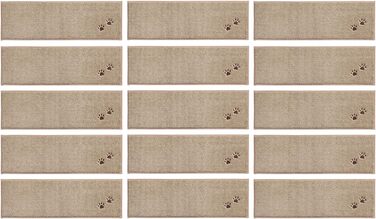 Килимки для сходів в приміщенні нековзні 15 шт. , килимок для сходів, що миється в машині Самоклеючий килимок для сходів для дітей