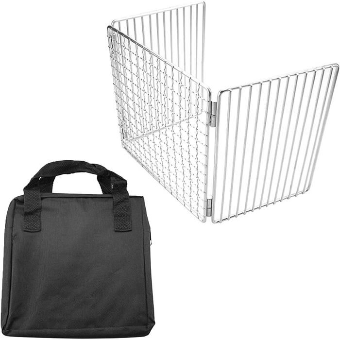 Компактна складна сітка для гриля, складна гриль-піч, кемпінг на свіжому повітрі, нержавіюча сталь, риба, нержавіюча сталь