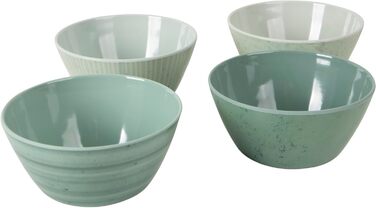 Набір посуду для кемпінгу Bo-Camp з меламіну, 16 шт., зелений, з можливістю вибору тарілок та чашок.