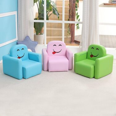 Багатофункціональне дитяче крісло, стілець Fashion Life Kids Set та стіл/табурет зі смішною посмішкою для хлопчиків та дівчаток (р
