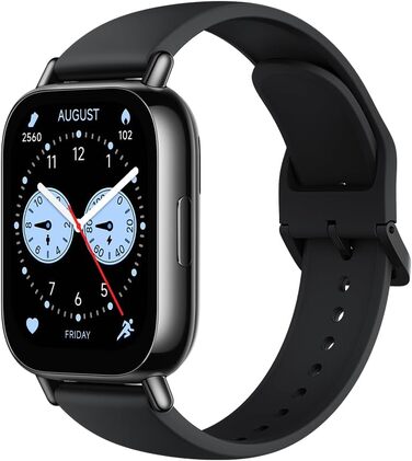 Розумний годинник Xiaomi Redmi Watch 5 Lite, вбудований GPS, відстеження серцевого ритму та SPO, водонепроникність 5 атм, завжди ввімкнений дисплей, Bluetooth-дзвінки, сучасний чорний колір