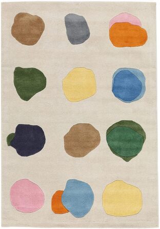 Килимок для дитячої кімнати, 160 x 230 см, дитячий килимок для дітей, ігровий килимок, сучасний дизайн, середній ворс, вовна, без