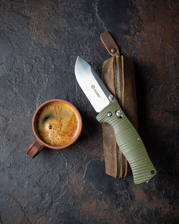 Ніж Ganzo G720 Колір рукоятки зелений - Довжина клинка 9 см - Механізм замикання G-Lock - Сталь клинка нержавіюча сталь 440C