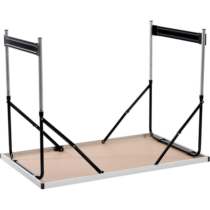 Алюмінієвий кемпінговий стіл Spetebo з регульованою висотою 100x60 см - регулюється по висоті до 4 рівнів (73, 80, 87 та 94 см) - практично складається