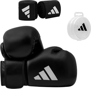 Боксерський набір Adidas - боксерські рукавички (12 унцій) бинти капа