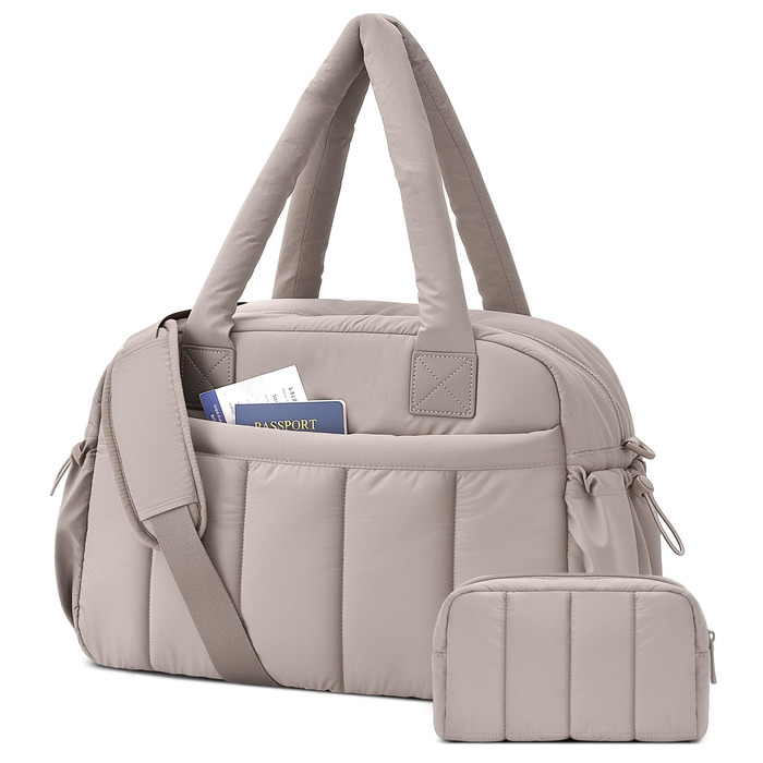 Дорожня сумка oscaurt, спортивна сумка, велика сумка для вихідних, ручна поклажа з косметички, дорожня сумка, сумка для лікарні, для народження, фітнесу, роботи, верблюжої шкіри