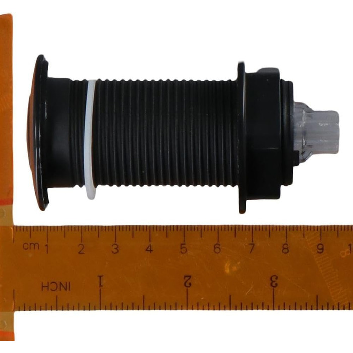 Повітряний вимикач для відведення сміття Довгий кнопковий подрібнювач в зборі Вбудований перемикач матовий чорний з повітряним шлангом