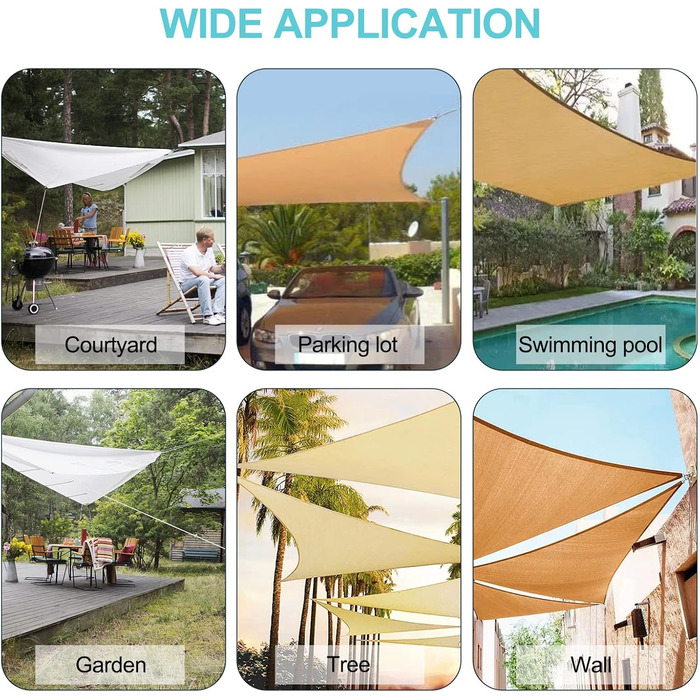 Комплект кріплення сонцезахисного вітрила HOMPER M6, Комплект кріплення аксесуарів для сонцезахисних вітрил квадратних та трикутних, нержавіюча сталь (12 предметів для квадратних 16 гвинтів) M6-444