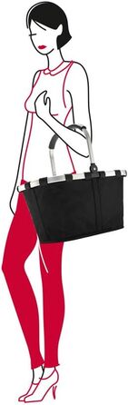 Сумка Reisenthel з сумкою-холодильником, кошик для покупок, сумка для покупок, Isobag, ізольована сумка, сумка-холодильник, кошик-холодильник (чорний сріблястий Twist)