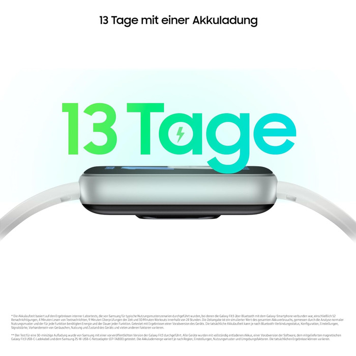 Розумний годинник Samsung Galaxy Fit3, фітнес-годинник як фітнес-трекер та трекер активності, сріблястий, з 36-місячною гарантією виробника ексклюзивно для Storeo