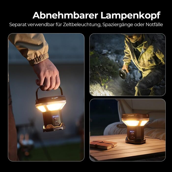 Висувний кемпінговий ліхтар BougeRV CL03 3200LM, акумуляторний кемпінговий ліхтар ємністю 8000 мАг, робочий ліхтар 2,3 м, телескопічний кемпінговий ліхтар для подорожей по бездоріжжю, для автофургонів, кемпінгу, будівельного майданчика, гаража, темно-зеле