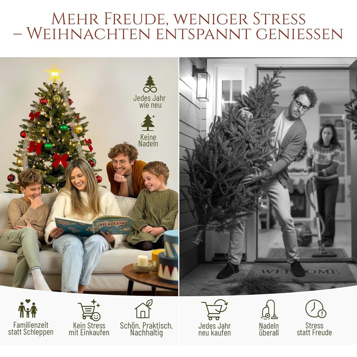 Штучна ялинка преміум-класу 220 см PURE LIVING INTERIOR DESIGN