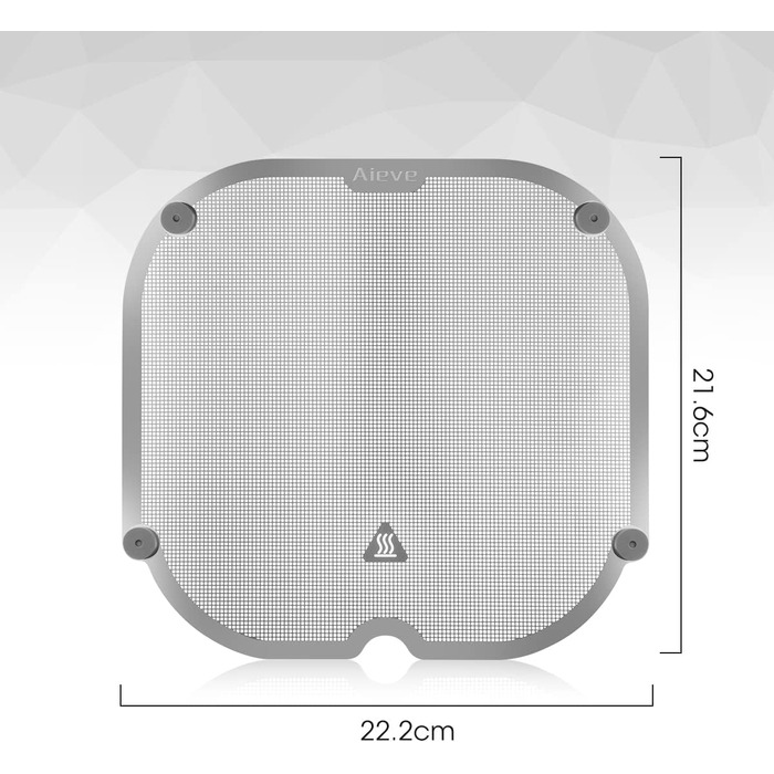 Захист від бризок у фритюрниці Aieve, захист від бризок у фритюрниці, аксесуар для фритюрниці, сумісний із фритюрницею Cosori 4.7 л/Ninja Speedi ON400UK фритюрницею для фритюрниці 4.7 л