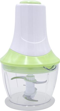 Компактний мультиподрібнювач 6-в-1 Ємність 360 мл і 1000 мл Нарізає, змішує, подрібнює, натирає, збиває та перемішує 300 Вт 2 пластикові контейнери з кришкою 300 Вт