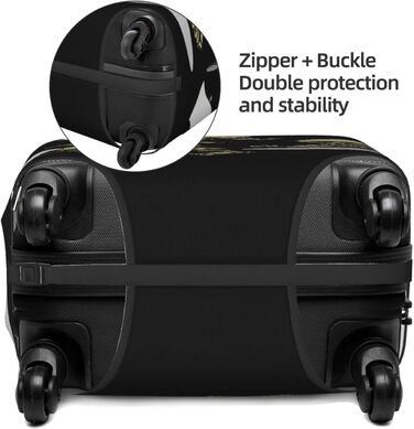 Чохол для валізи Totenkopf, міцний захист для багажу розміром 45.7-81.3 см, XL, чорний