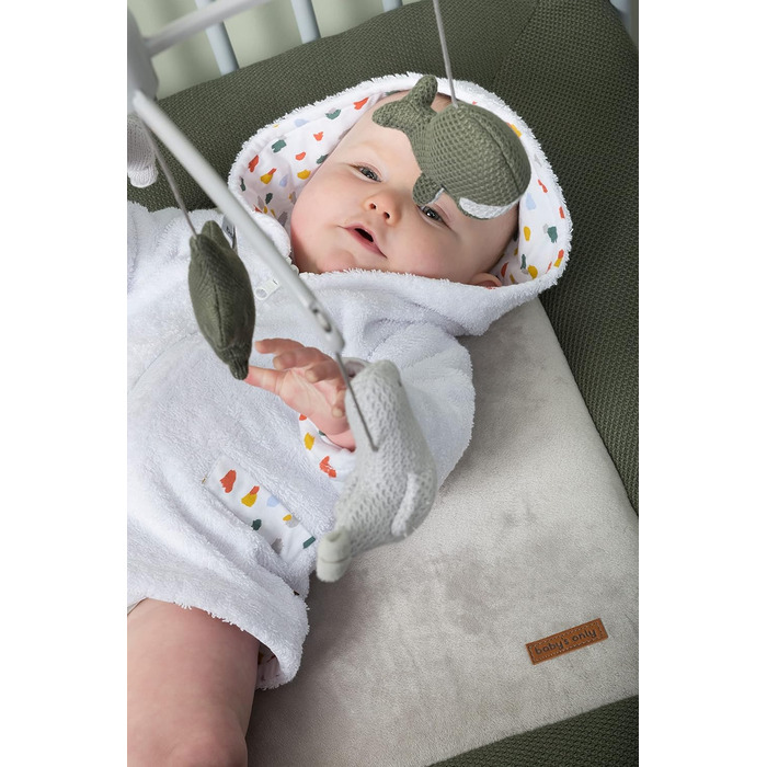 Мобіль Baby's Only Music Mobile Baby Animals, в'язані фігурки, Old Pink