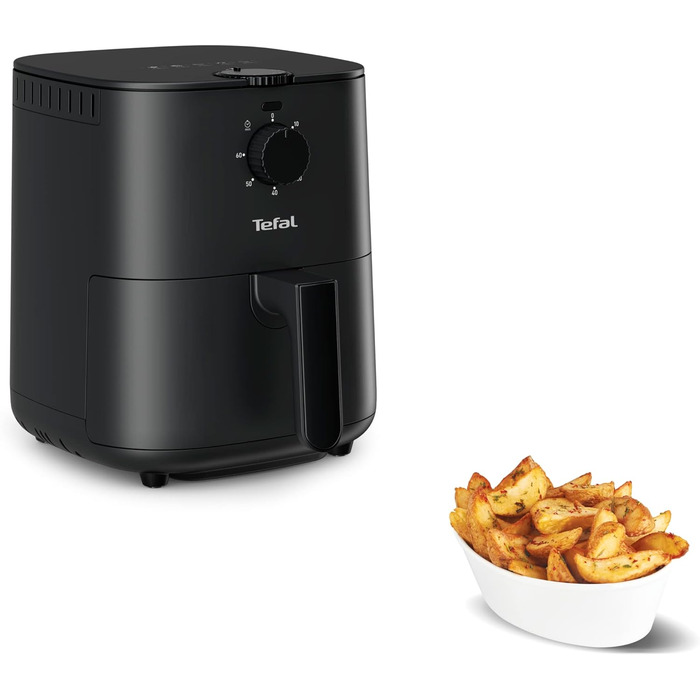 Фритюрниця Tefal EY1308 Easy Fry, безмасляна фритюрниця ємністю 3.5 л, компактний дизайн, енергозбереження, хрусткі результати, здорове приготування їжі, запчастини, безпечні для посудомийної машини