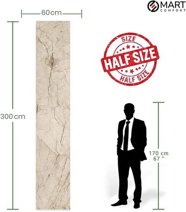 Самоклеюча вінтажна наклейка на стіну з ПВХ - Мармурова водонепроникна наклейка, що відклеюється та клеїться, для вітальні, кухні, ванної кімнати, офісу та комерційних приміщень (0,6 x 3 м) - 1 рулон (LK 145)