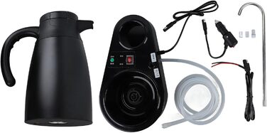 Двошаровий автомобільний чайник Haofy, 1200 мл, швидке нагрівання, безпечний для пиття, дорожня кружка з кришкою для ізоляції окро