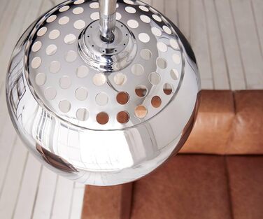 Торшер Big-Deal Deluxe Silver хромований з диммером і бетонною основою Arc Lamp Concrete W223 x D49 x H240 см