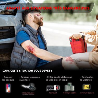 Аптечка Міні-аптечка - Автомобільна аптечка, аптечка, аксесуари для мотоциклів - Аварійна сумка з наповненням Велосипедна аптечка