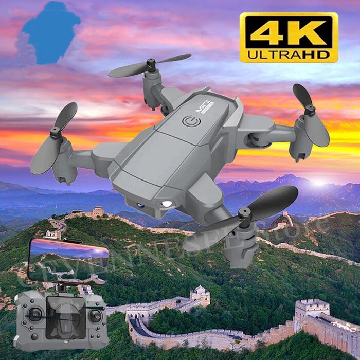 Аерофотозйомка Пульт дистанційного керування Літак Квадрокоптер 4K Pixel Fold and Carry Camera for Kids