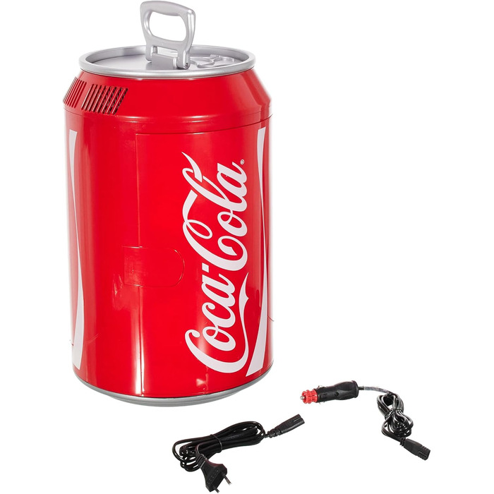 МІНІ-ХОЛОДИЛЬНИК COCA-COLA COOL CAN 10 AC/DC, 9,5 Л, ДИЗАЙН COCA-COLA, 12 В/230 В