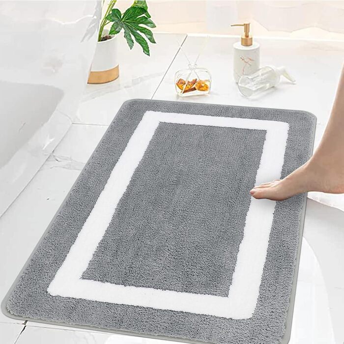 Комплект килимків для ванної кімнати Famibay, 2 шт., нековзний килимок для ванни та туалету, килимок для ванни з мікрофібри, що миється, водопоглинаючий, для ванної кімнати, ванни та туалету