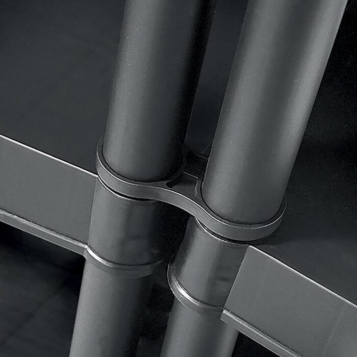 Пластикова полиця Keter Plus 60/4, чорна, 60 x 30 x 135 см, прямокутна