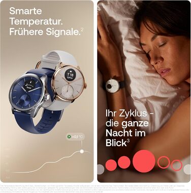 Годинник для здоров&39я Connected Health, чоловічий/жіночий, ЕКГ (електрокардіограма), SpO2, температура, відстеження сну, здоров&39я дихальних шляхів, відстеження активності, калорії, водонепроникний, 30-денний час роботи від батареї, Android/iOS, білий,