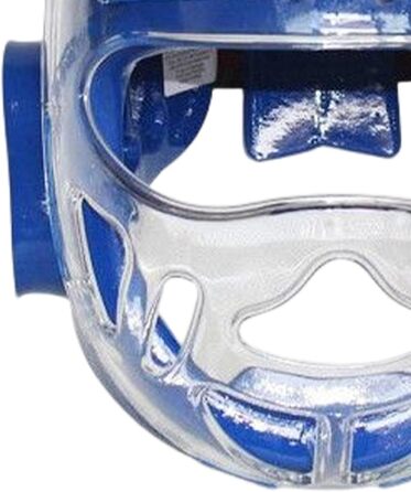 Шолом Rockible для карате для дорослих та дітей, ударостійкий, захисний щиток для обличчя з бойових мистецтв MMA для тренувань з тхеквондо, синій XL