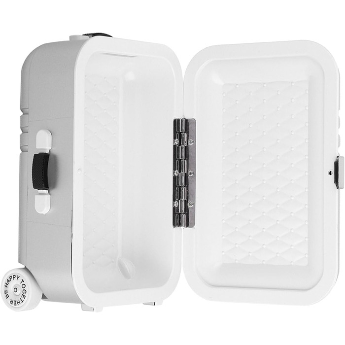 Мила міні-валіза SUNGOOYUE з пластику, рожево-срібляста, для подорожей та іграшок