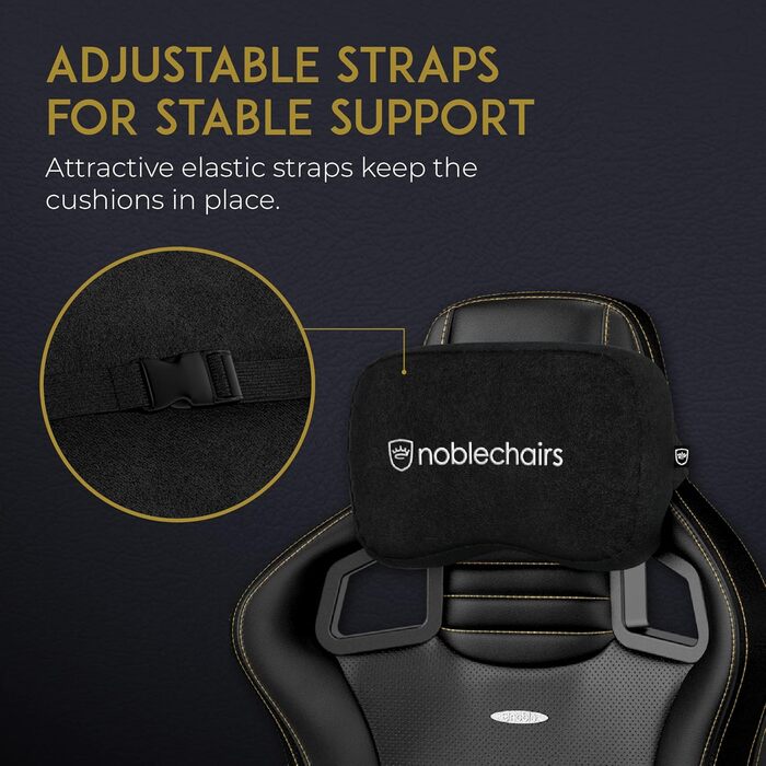 Комплект подушок з піни з ефектом пам&39яті noblechairs, подушки з піни з ефектом пам&39яті для ігрових крісел, ідеальна підтримка шиї, ергономічна подушка для офісного крісла