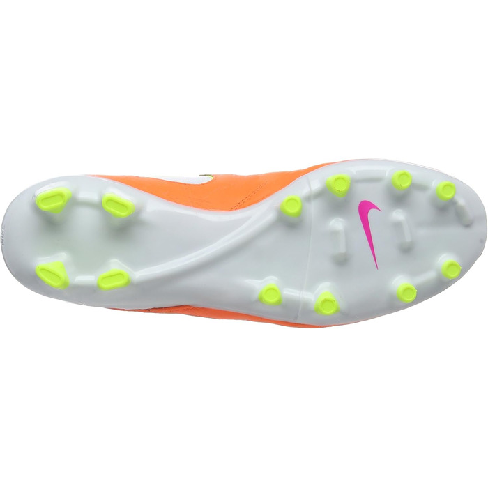Жіночі футбольні бутси Nike Tiempo Legacy II FG, розмір 42 EU, помаранчеві, темно-сині, білі, вольтові, гіперрожеві