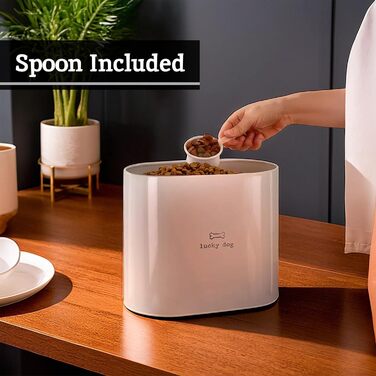 Відро для сміття Lucky Dog від Premier Housewares з лопаткою, натуральне дерево, 6,5 літри